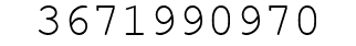 Number 3671990970.