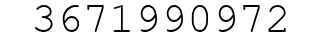 Number 3671990972.