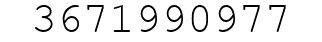 Number 3671990977.