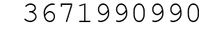 Number 3671990990.