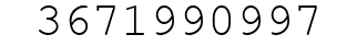 Number 3671990997.