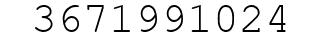 Number 3671991024.