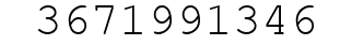 Number 3671991346.