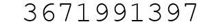 Number 3671991397.