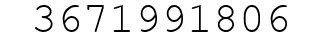 Number 3671991806.