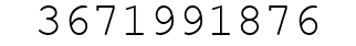 Number 3671991876.