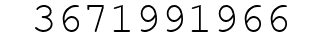 Number 3671991966.