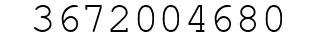 Number 3672004680.