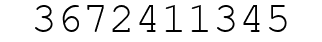 Number 3672411345.