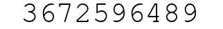 Number 3672596489.