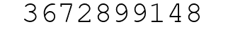 Number 3672899148.