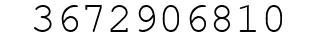 Number 3672906810.
