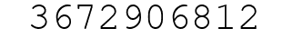 Number 3672906812.