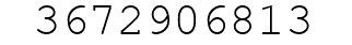 Number 3672906813.