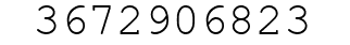 Number 3672906823.
