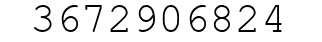 Number 3672906824.