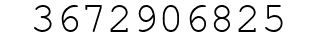 Number 3672906825.