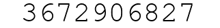 Number 3672906827.
