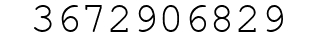 Number 3672906829.