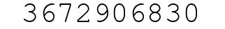 Number 3672906830.