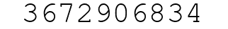 Number 3672906834.