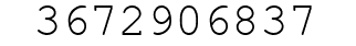 Number 3672906837.