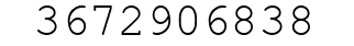 Number 3672906838.