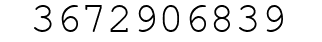 Number 3672906839.