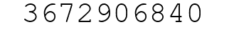 Number 3672906840.