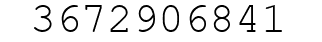 Number 3672906841.