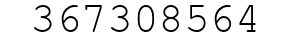 Number 367308564.