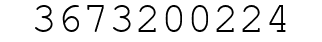 Number 3673200224.