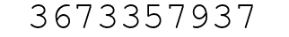 Number 3673357937.