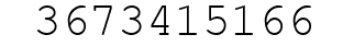 Number 3673415166.