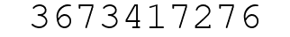 Number 3673417276.