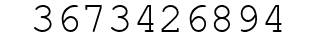 Number 3673426894.