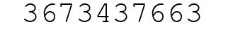 Number 3673437663.