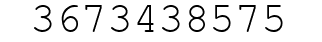 Number 3673438575.
