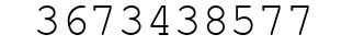 Number 3673438577.