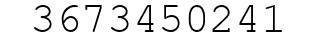 Number 3673450241.