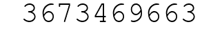 Number 3673469663.
