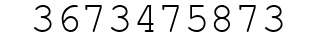 Number 3673475873.