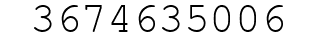 Number 3674635006.