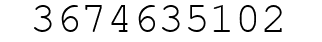 Number 3674635102.
