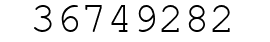 Number 36749282.