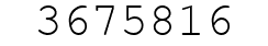 Number 3675816.
