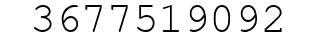 Number 3677519092.
