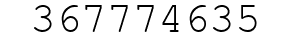Number 367774635.
