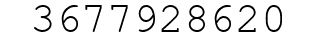 Number 3677928620.