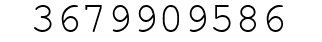 Number 3679909586.